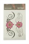 Çiçek Tattoo Dövme Sticker - Pembe