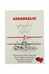 Yıldız Arkadaşlık İp Bileklik 2 Adet - Kırmızı