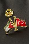 Ay Yıldız Filistin Yaka Rozet - Sarı