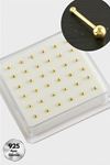 2 mm Top Gümüş Hızma 36 Adet - Sarı
