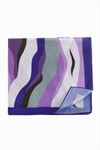 Mor Renkli Zr Şifon Fular 50*50 cm - Mor