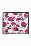Nar Desenli Zr Şifon Fular 50*50 cm - Mor