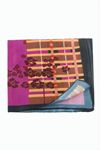 Çiçek Desenli Zr Şifon Fular 50*50 cm - Pembe