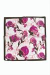 Nar Desenli Zr Şifon Fular 50*50 cm - Mor