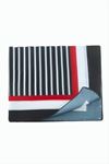 Çizgili Desenli Zr Şifon Fular 50*50 cm - Lacivert