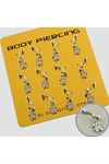 Ayıcık Çelik Piercing 1 Adet - Gümüş Rengi