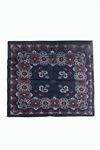 Çiçek Desenli Bandana 50*50 - Lacivert