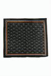 Kuru Kafa Desenli Bandana 50*50 - Siyah