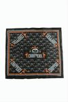 Kuru Kafa Desenli Bandana 50*50 - Siyah