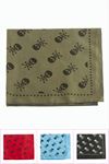 Kuru Kafa Desenli Keten Bandana 50*50 - Ebruli