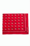 Kuru Kafa Desenli Bandana 50*50 - Kırmızı