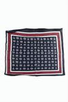 Çapa Dümen Desenli Bandana 50*50 - Lacivert