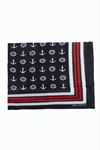 Çapa Dümen Desenli Bandana 50*50 - Lacivert