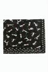 Kedi Desenli Bandana 50*50 - Siyah