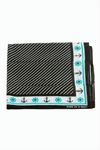 Çapa Dümen Desenli Bandana 50*50 - Siyah