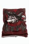 Kurt Desenli Baff Boyunluk - Bordo