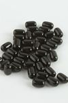 6*8 mm Oval Cam Boncuk 1 KG - Siyah