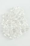 6*8 mm Oval Cam Boncuk 1 KG - Şeffaf