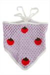 Çilek Örme Bohem Bandana - Lila