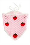 Çilek Örme Bohem Bandana - Pembe