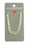 Zirkon Taşlı Lüks Çelik Halhal - Gümüş Rengi
