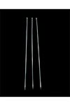 Burgulu Kuşbaşı Şişi - Metal - Kalın Kare - 50 cm