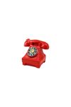 Kırmızı Ankesörlü Telefon Biblosu - Vintage Tasarım - Reçine Süs Eşyası