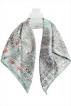 Prenses Zr Saten Fular 50*50 cm - Gri