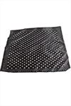 Benekli Zr Saten Fular 50*50 cm - Siyah