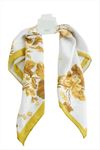 Çiçek Zr Saten Fular 50*50 cm - Sarı