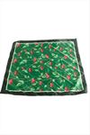 Kiraz Zr Saten Fular 50*50 cm - Yeşil