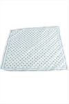Benek Desenli Zr Saten Fular 50*50 cm - Açık Mavi