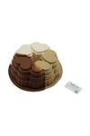 5 Dilim Kalp Tasarımlı Kek Kalıbı - Silikon - 9 cm Derinlik