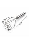 Patates Ezici - Kalp Şekilli - Paslanmaz Çelik - 26 cm Uzunluk