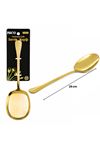 Metal Servis Kaşığı - 25 cm - Gold Renk