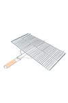 Büyük Boy Mangal Izgarası - 50x30 cm - Ahşap Saplı
