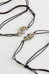 Best Friends Arkadaş Deri Bileklik - Siyah