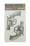 Silah Tattoo Dövme Sticker - Beyaz