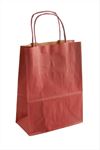 8*15*20 cm Kraft Büküm Saplı Kağıt Poşet 1 Adet - Bordo
