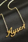 Ayşen isimli kolye (Kişiye Özel) - Sarı