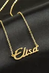 Elisa İsimli Kolye (Kişiye Özel) - Sarı