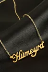 Hümeyra İsimli Kolye (Kişiye Özel) - Sarı