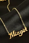 Mizgin İsimli Kolye (Kişiye Özel) - Sarı