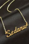Sedanur İsimli Kolye (Kişiye Özel) - Sarı