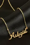 Aslıgül İsimli Kolye (Kişiye Özel) - Sarı