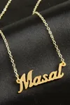 Masal İsimli Kolye (Kişiye Özel) - Sarı