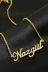 Nazgül İsimli Kolye (Kişiye Özel) - Sarı