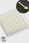 2 mm Top Gümüş Hızma 36 Adet - Sarı