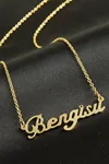 Bengisu isimli kolye (Kişiye Özel) - Sarı