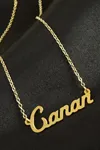 Canan isimli kolye (Kişiye Özel) - Sarı